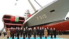 Cumhurbaşkanı Erdoğan, İstanbul Tersane Komutanlığında, MİLGEM Projesi'nin 5'inci gemisi İstanbul (F-515) Fırkateyni'nin Denize İniş törenine katıldı.