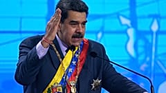 الرئيس الفنزويلي نيكولاس مادورو يخطب داخل المحكمة الدستورية في كاراكاس. 2021/01/22