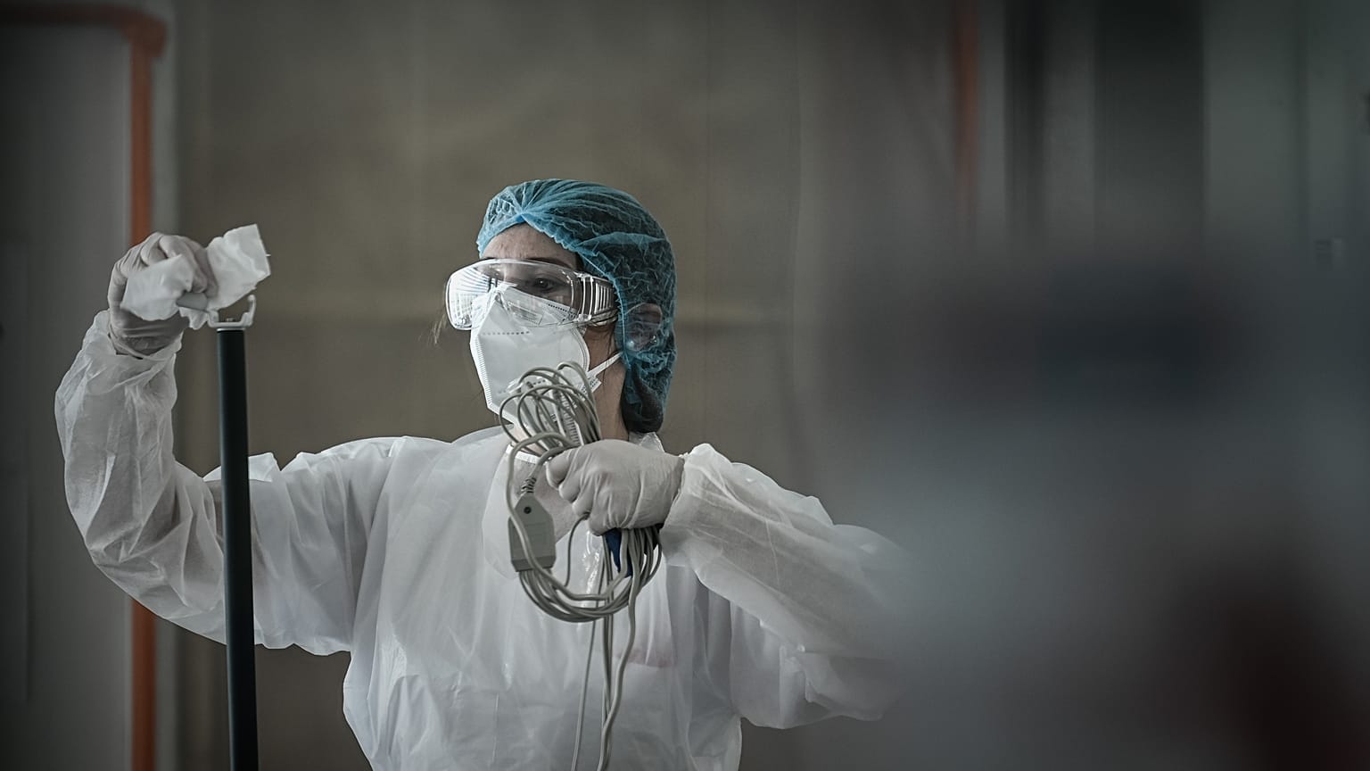 Medizinische Mitarbeiterin in Frankreich