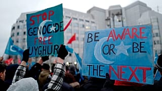 Uygurlara destek protestosu - Berlin