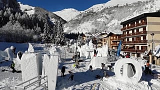Snow sculpture festival
