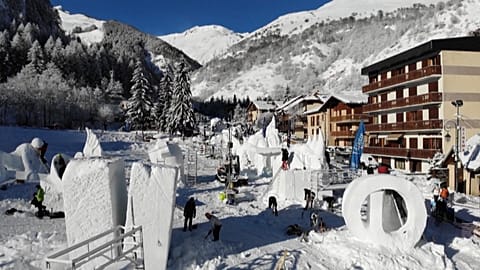 Snow sculpture festival