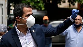 خوان گوایدو رهبر مخالفان در ونزوئلا