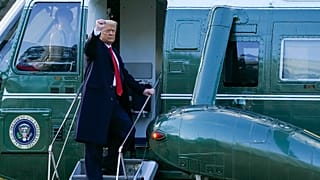 Trump Beyaz Saray'dan ayrılırken
