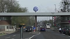 Entrada a una factoría de Volskwagen en Alemania.