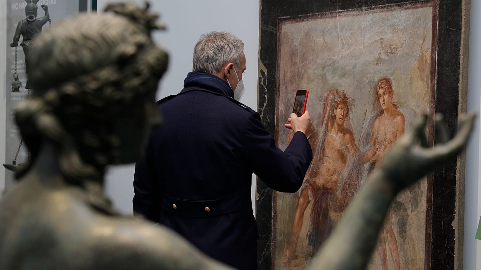 Sajtóbejárás az újrarendezett Pompeji Múzeum nyitásának napján