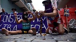 Porto Riko'da kadına yönelik şiddet protestosu