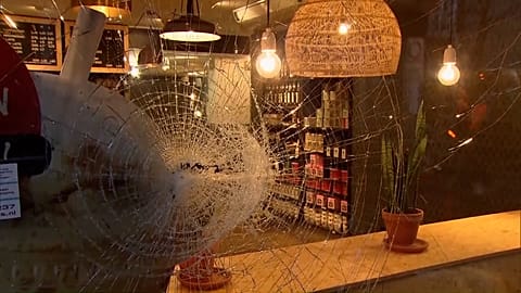 The riots saw damage to shops and property in towns and cities across the country