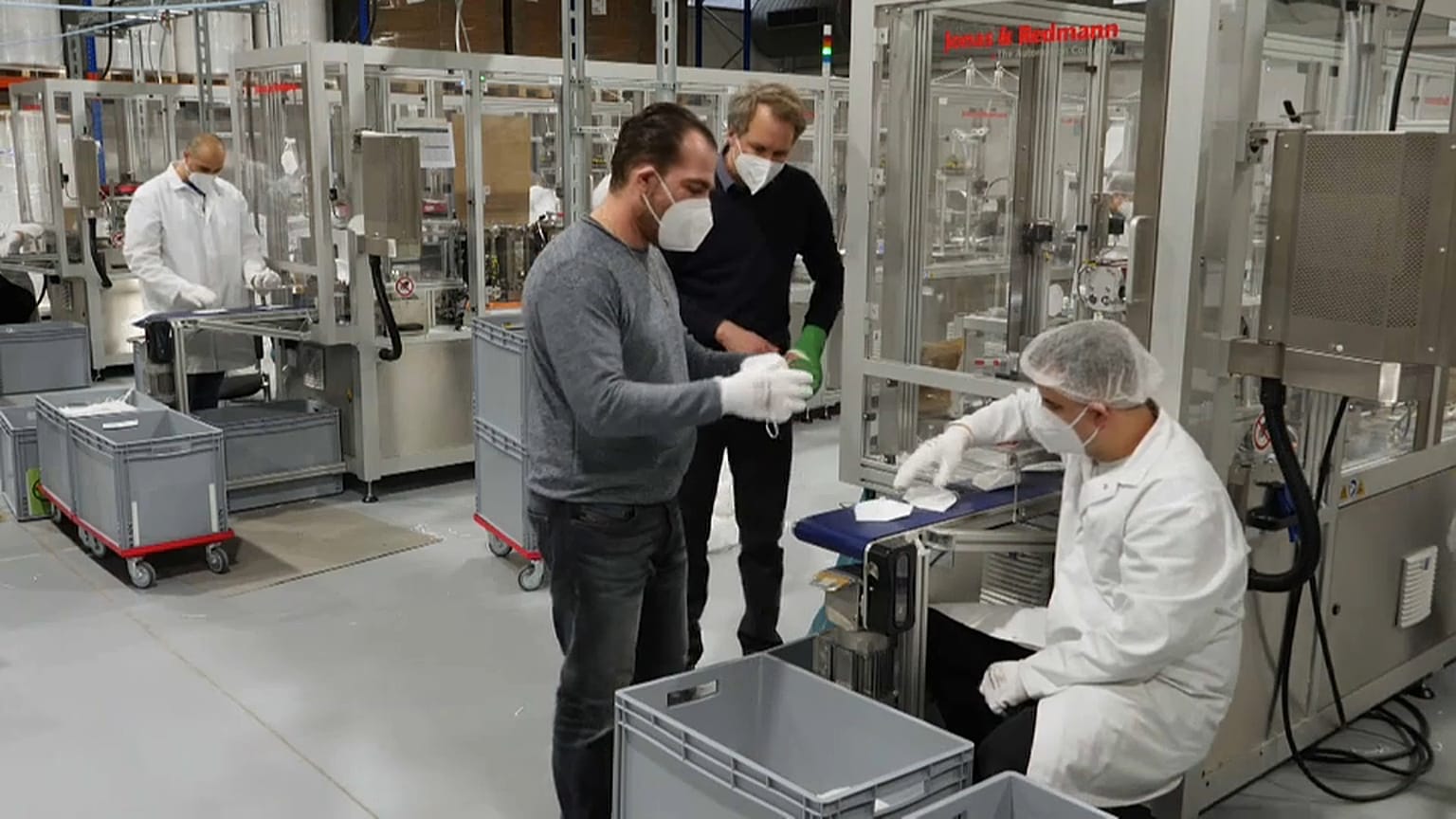 Verpackung von Masken