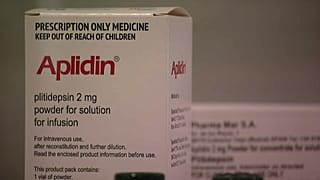 Ecco l'Aplidin, prodotto in Spagna e normalmente usato contro i tumori del sangue.