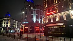 La ville de Lille vidée de ses passants, dans le nord de la France, le 16 janvier 2021