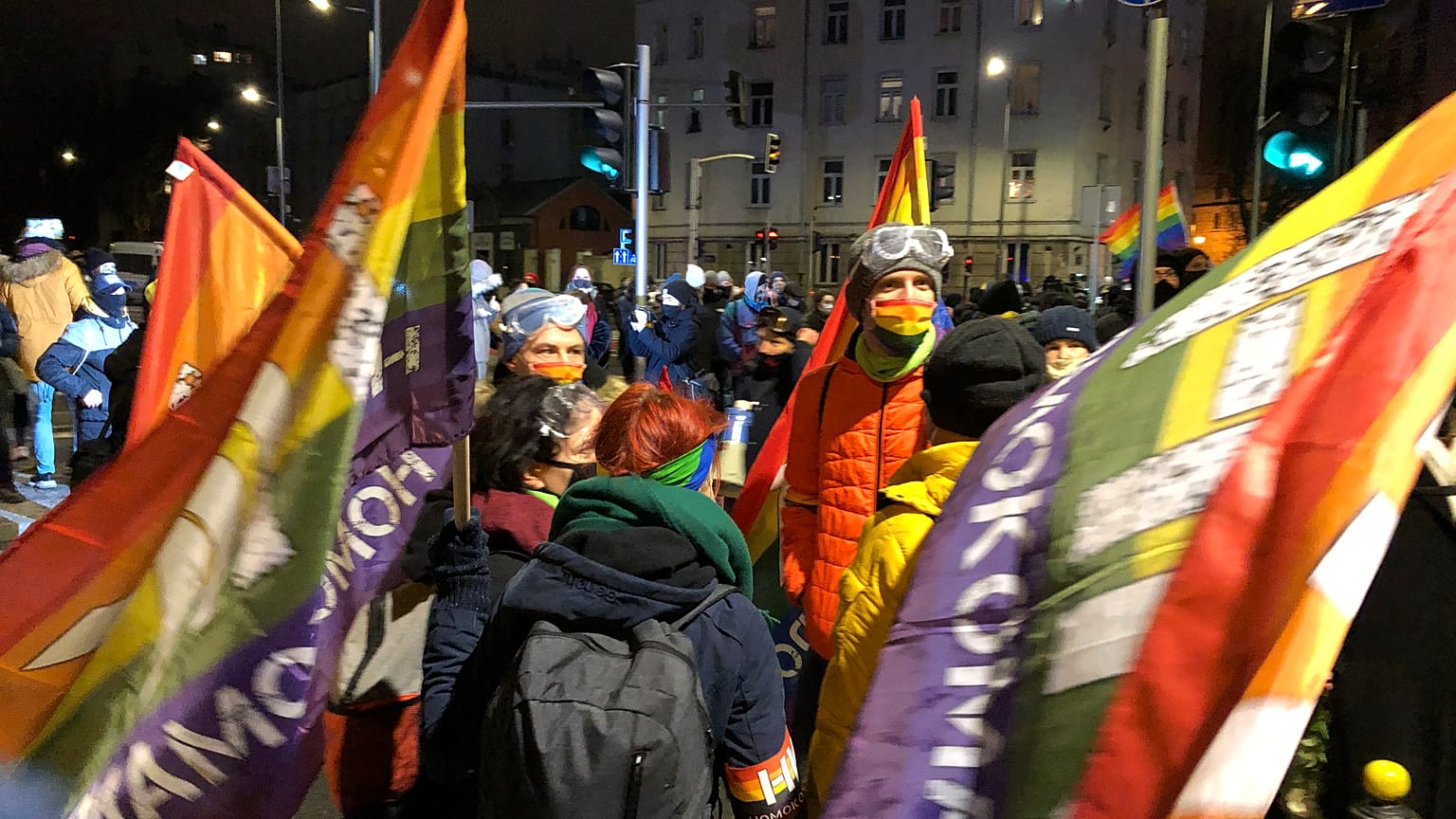 Protest in Warschau