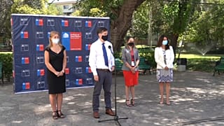 Rueda de prensa de los responsables de Sanidad de Chile
