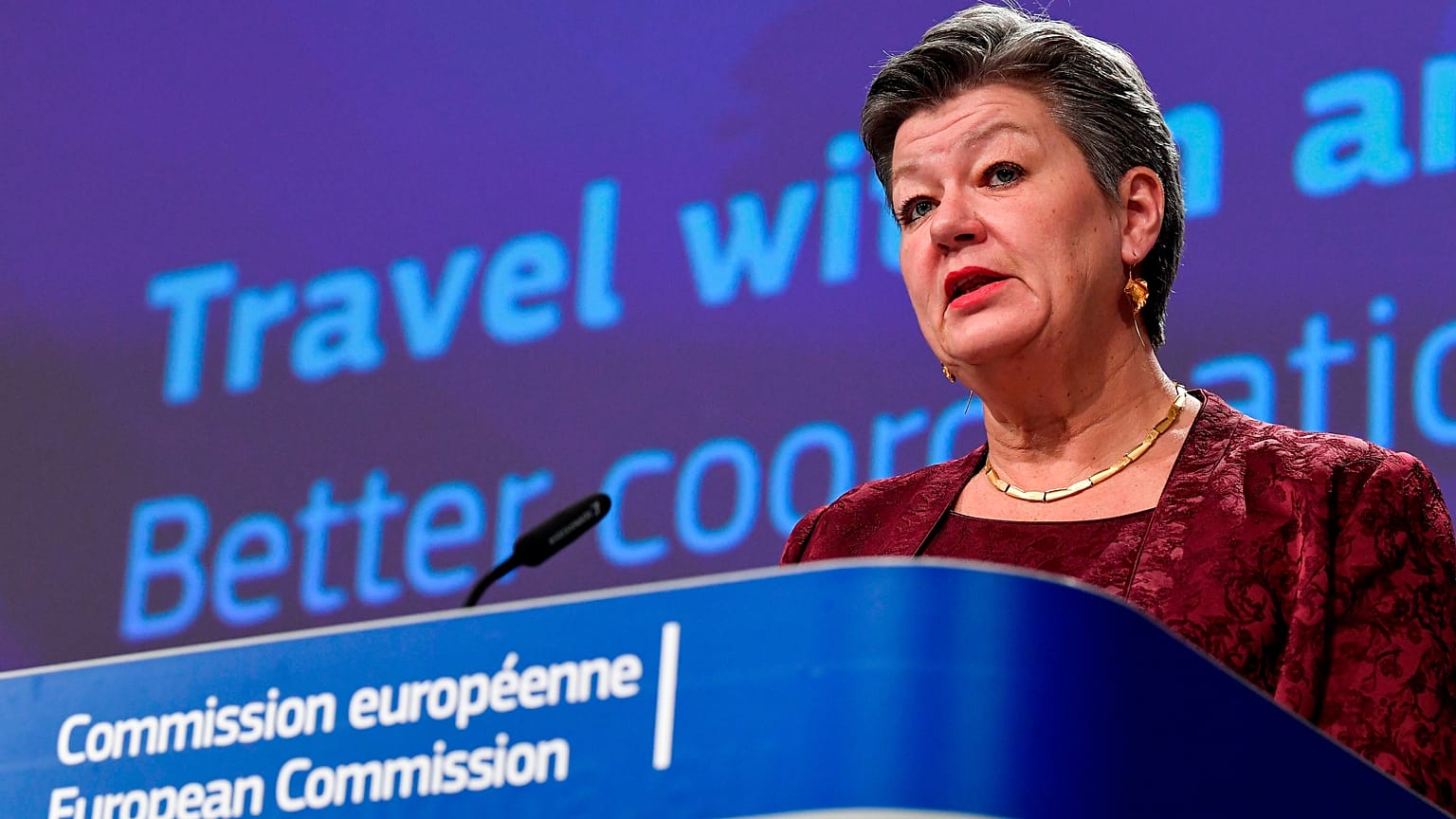 EU Commissioner Ylva Johansson welcomed Frontex's decision.