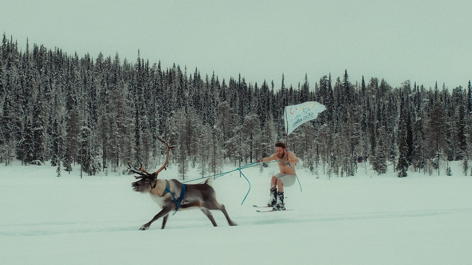 The tongue in cheek video for the campaign shows people doing summer sport in the snow. 