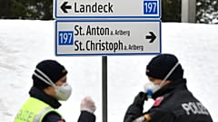Straßensperre im März 2020