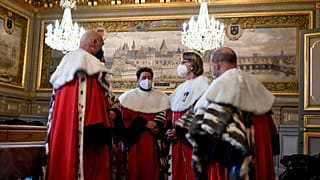 A párizsi Semmítőszék tagjai 2021. január 11-én