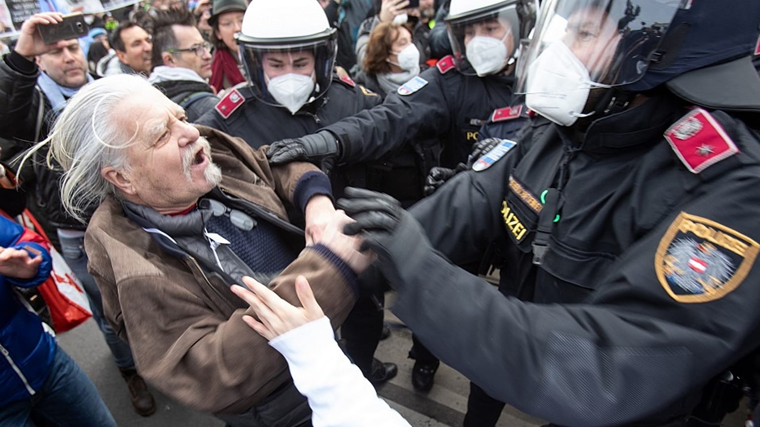 Demonstration in Wien