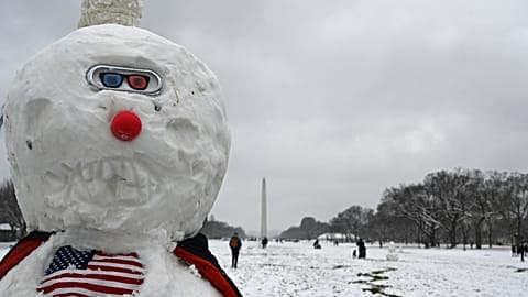 Super-Schneemann auf der National Mall