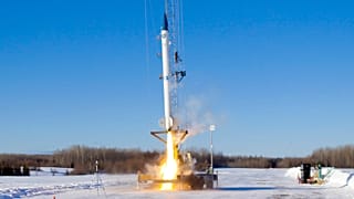 The launch by by bluShift Aerospace was the first rocket launch in Maine's history. 