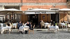 Il solo ristorante aperto nella storica Piazza Navona a Roma