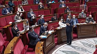 Le ministre de l'Intérieur Gérald Darmanin devant les députés français, 1er février 2021