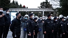 Boğaziçi Üniversitesi önünde güvenlik önlemleri