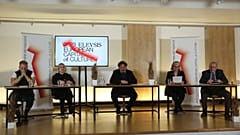 Το πάνελ της διαδικτυακής συνέντευξης τύπου