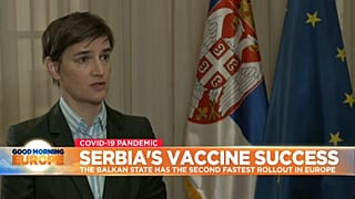 Serbian Prime Minister Ana Brnabić discuss vaccine rollout with Euronews