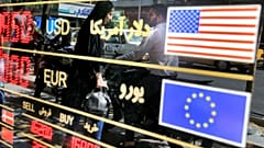 ویترین نرخ‌های یک صرافی در تهران