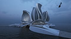 Dieser Entwurf, genannt der 8. Kontinent, hat den Grand Prix 2020 für Architektur und Innovation der Meere gewonnen.