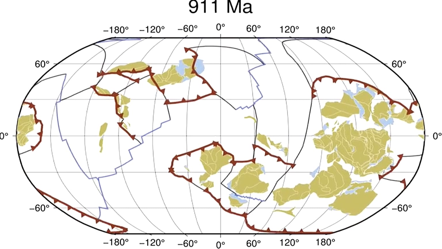 New study reconstructs shift of Earth's tectonic plates