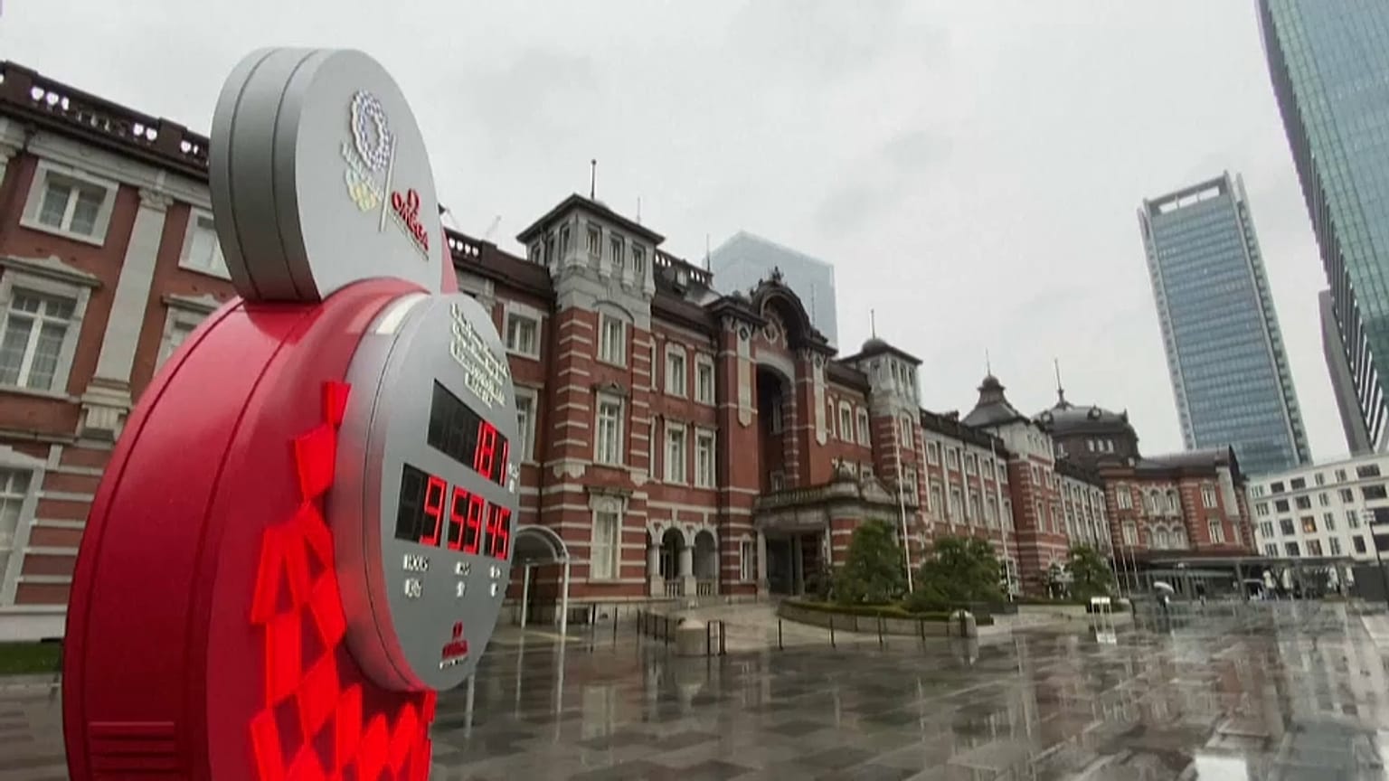 Reloj con la cuenta atrás para los JJOO de Tokio