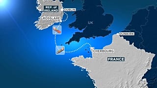 La nuova rotta franco-irlandese.