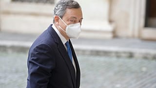 Il presidente del Consiglio incaricato, Mario Draghi