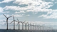 Windkraftanlagen vor der dänischen Küste