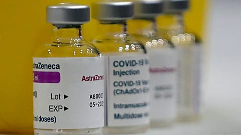 AstraZeneca vaccine is ready to be used at a homeless shelter in Romford, east London. 3 Feb. 2021.