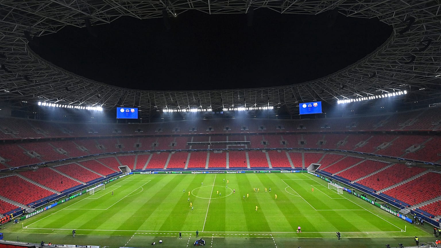 Ferencváros-Barcelona mérkőzés a Puskás Arénában 2020. december 2-án