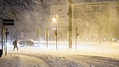 Intensa nevada en Bielefeld, Alemania