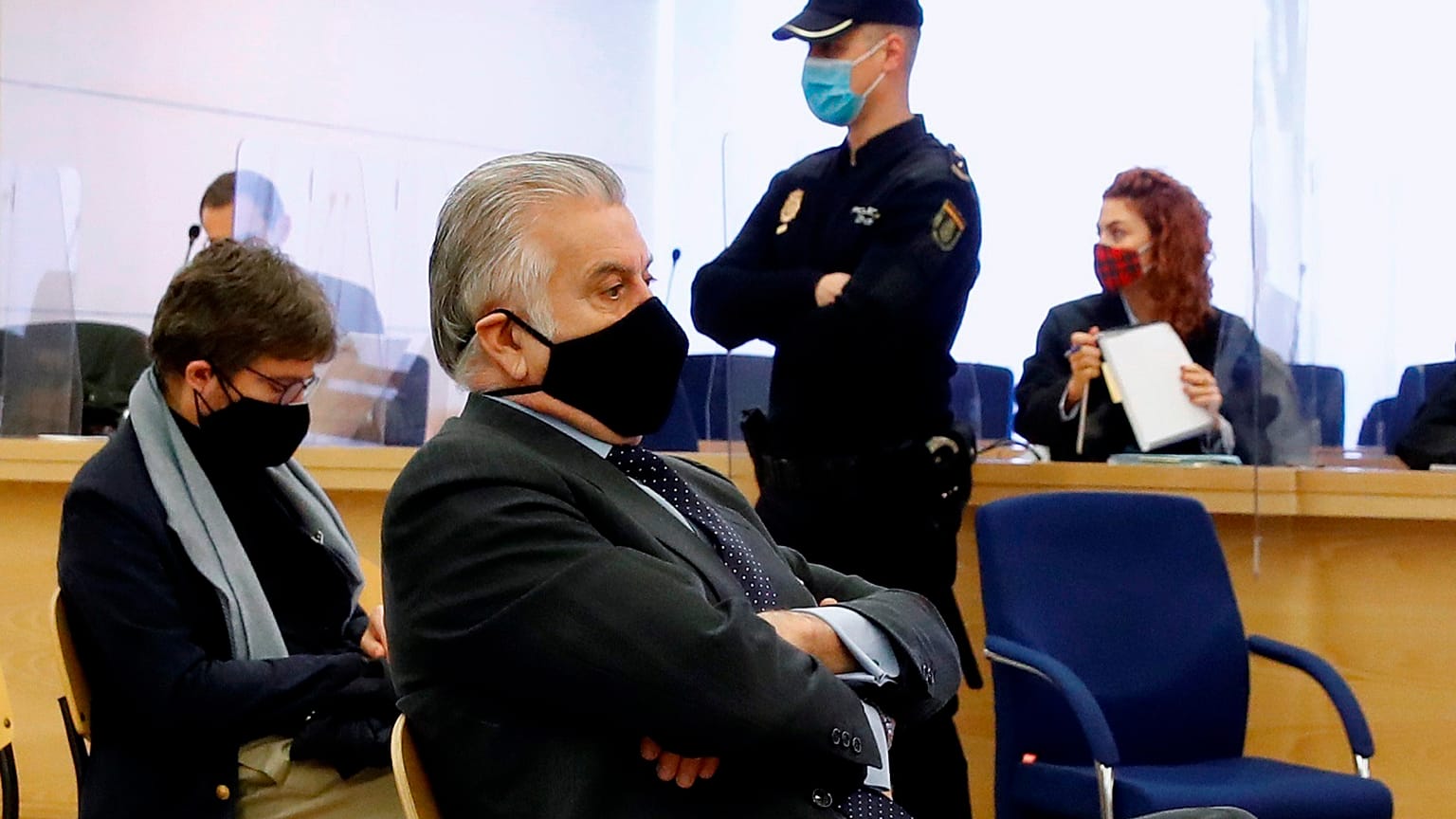 El extesorero del Partido Popular se siente ante la Audiencia Nacional en el juicio que arranca este lunes 8 de febrero de 2021.