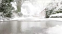 Heavy snow covers large parts of northern and central Germany