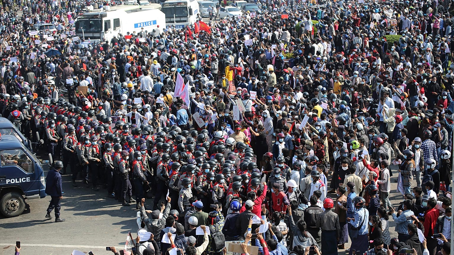 Manifestazioni in Myanmar 