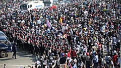 Manifestazioni in Myanmar 