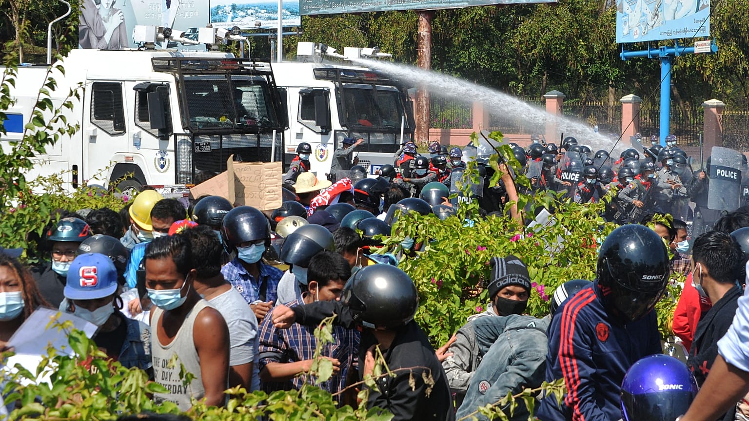 Demonstration in Naypyidaw