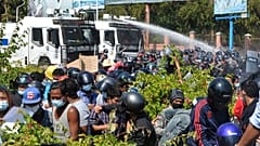 Demonstration in Naypyidaw