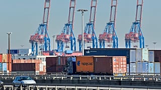 Der Hamburger Hafen, wichtiger Ausgangspunkt für deutsche Exporte.
