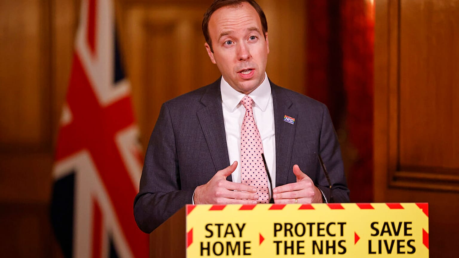 Matt Hancock, min. da Saúde britânico