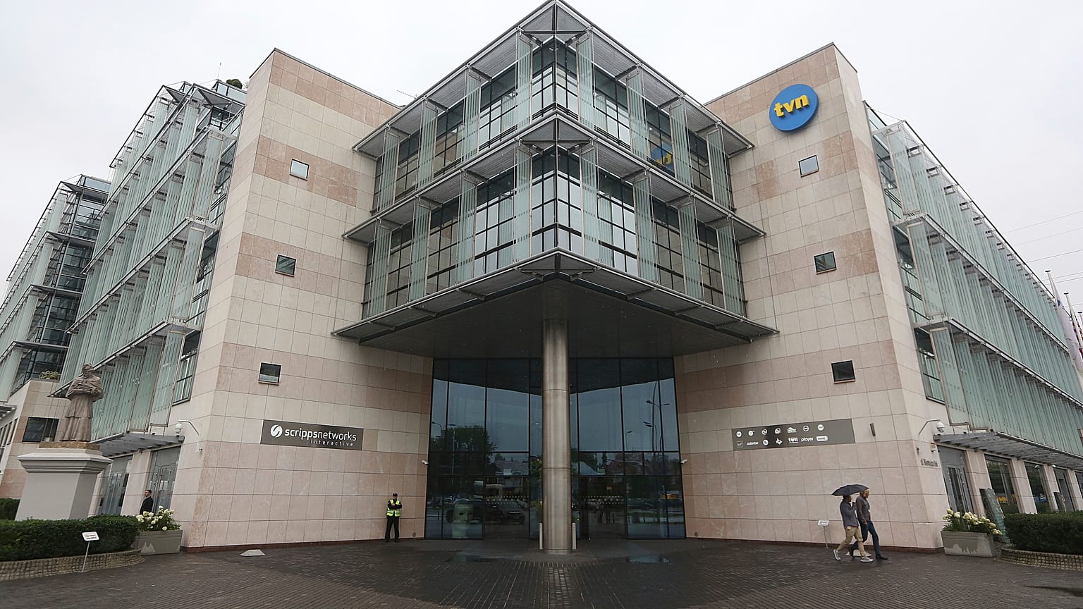 The Warsaw headquarters of the independent and popular television network, TVN.