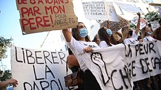 Manifestation contre l'inceste et les violences sexuelles sur mineur à Ajaccio, le 5 juillet 2020.