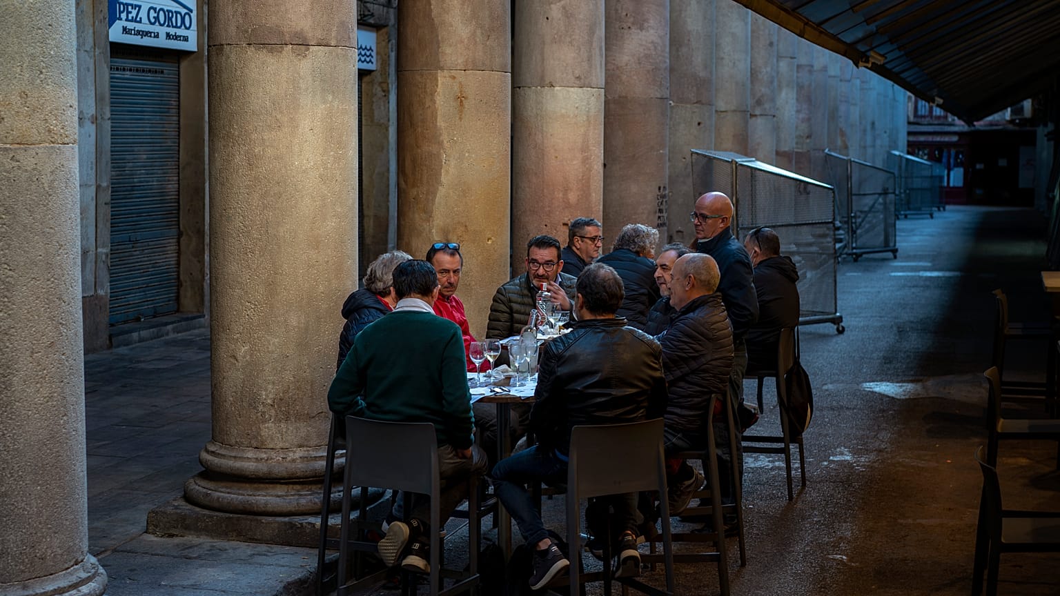 Restaurante en Barcelona. 23/11/2020 